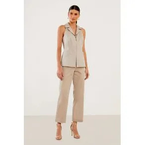 Calça Alfaiataria Basic - Caqui Corda CAQUI CORDA | OffPremium (BR)