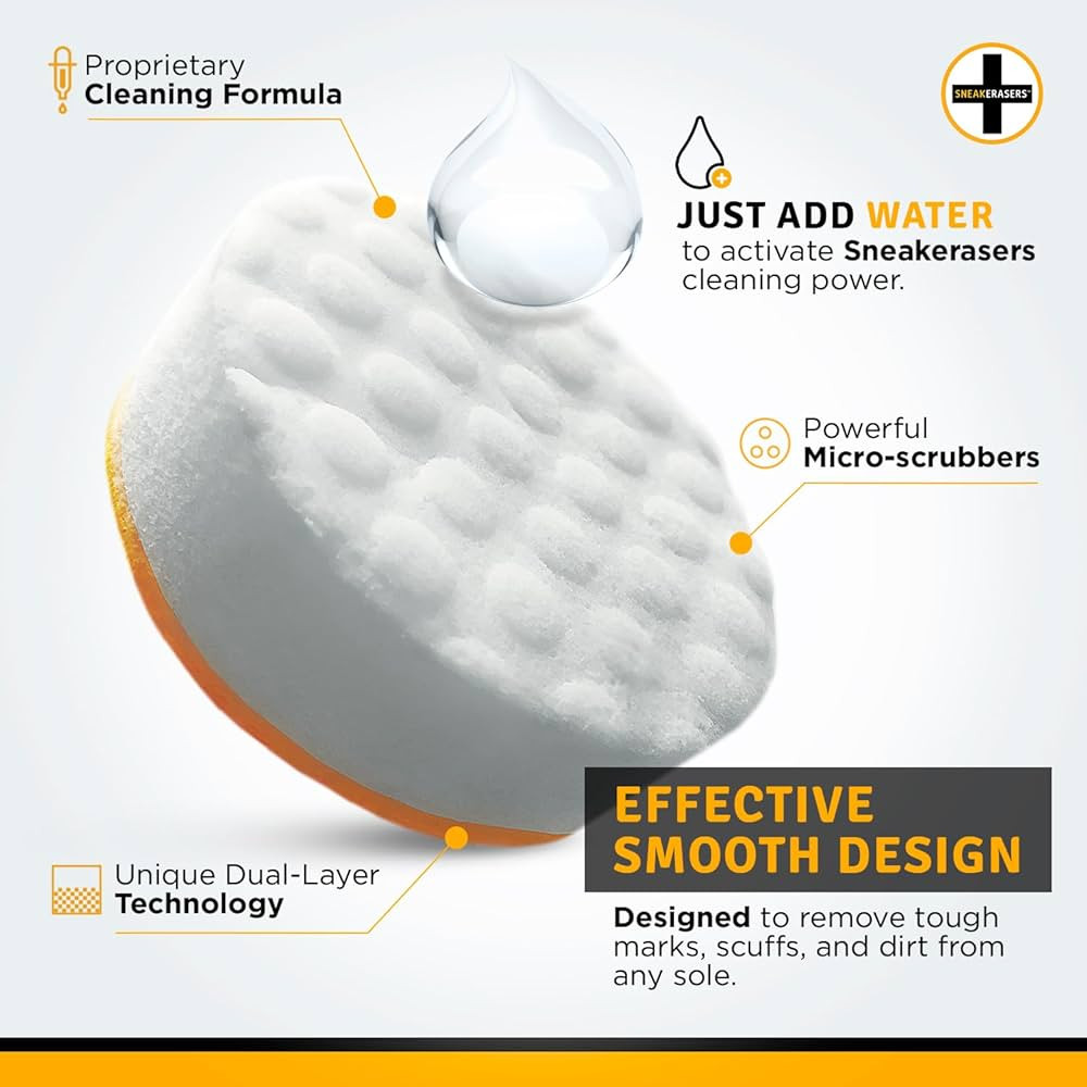 Instant Sole and Sneaker Cleaner, Premium, Disposable, Dual-Sided Sponge for Cleaning & Whitening... | Amazon (US)