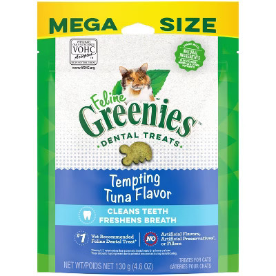 Greenies Feline Tempting Tuna Flavor Dental Adult Cat Treats - 4.6oz | Target