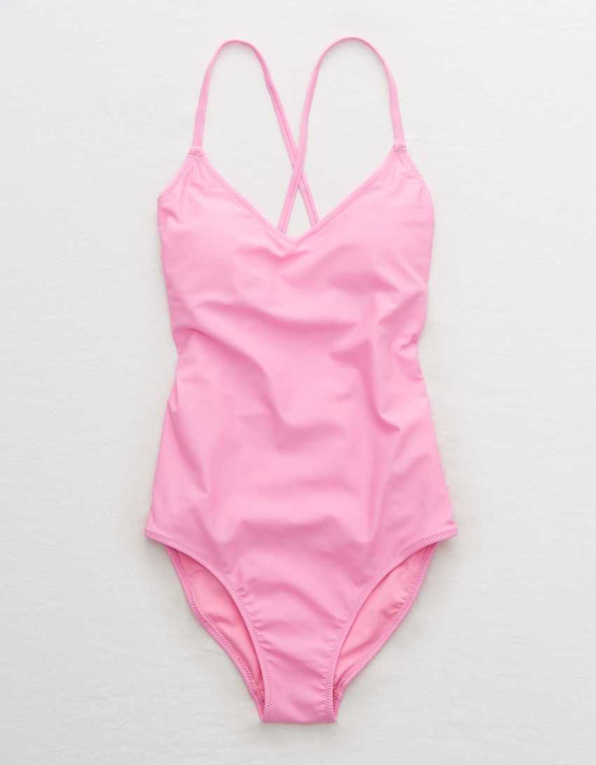 Aerie Strappy Back One Piece Swimsuit | American Eagle Outfitters (US & CA)