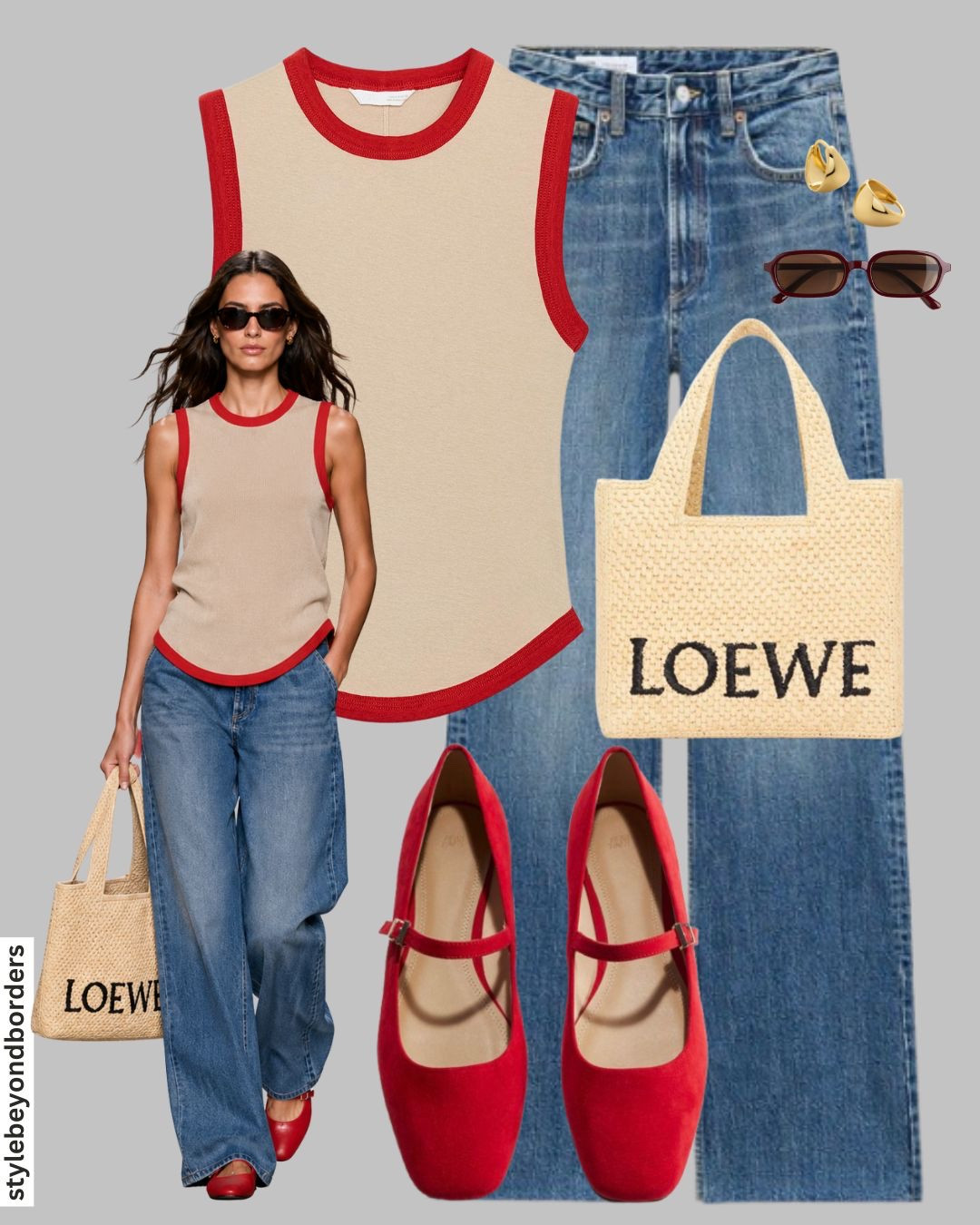 Casual summer looks in the city! 🌴✨




Tags: contrast trim vest, raffia bag, red ballet flats, denim jeans, raffia bag, summer sandals, flowy brown trousers, khaki vest, barrel linen trousers, jelly sandals, red ruffle top, denim shorts, prada raffia bag, baby blue draped top, linen trousers, brown bag, brown summer sandals, zara, H&M, chic outfit, city outfit, summer outfit, hot weather outfit, holiday outfit, trendy outfit

#LTKsummer #LTKstyletip #LTKshoes