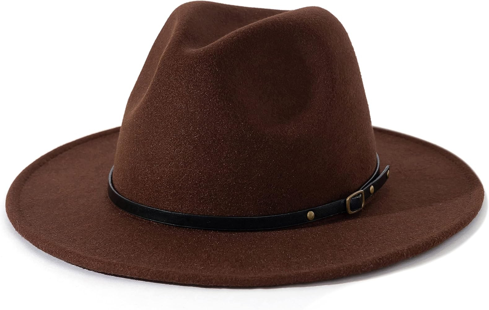 Lisianthus Women Belt Buckle Fedora Hat | Amazon (US)