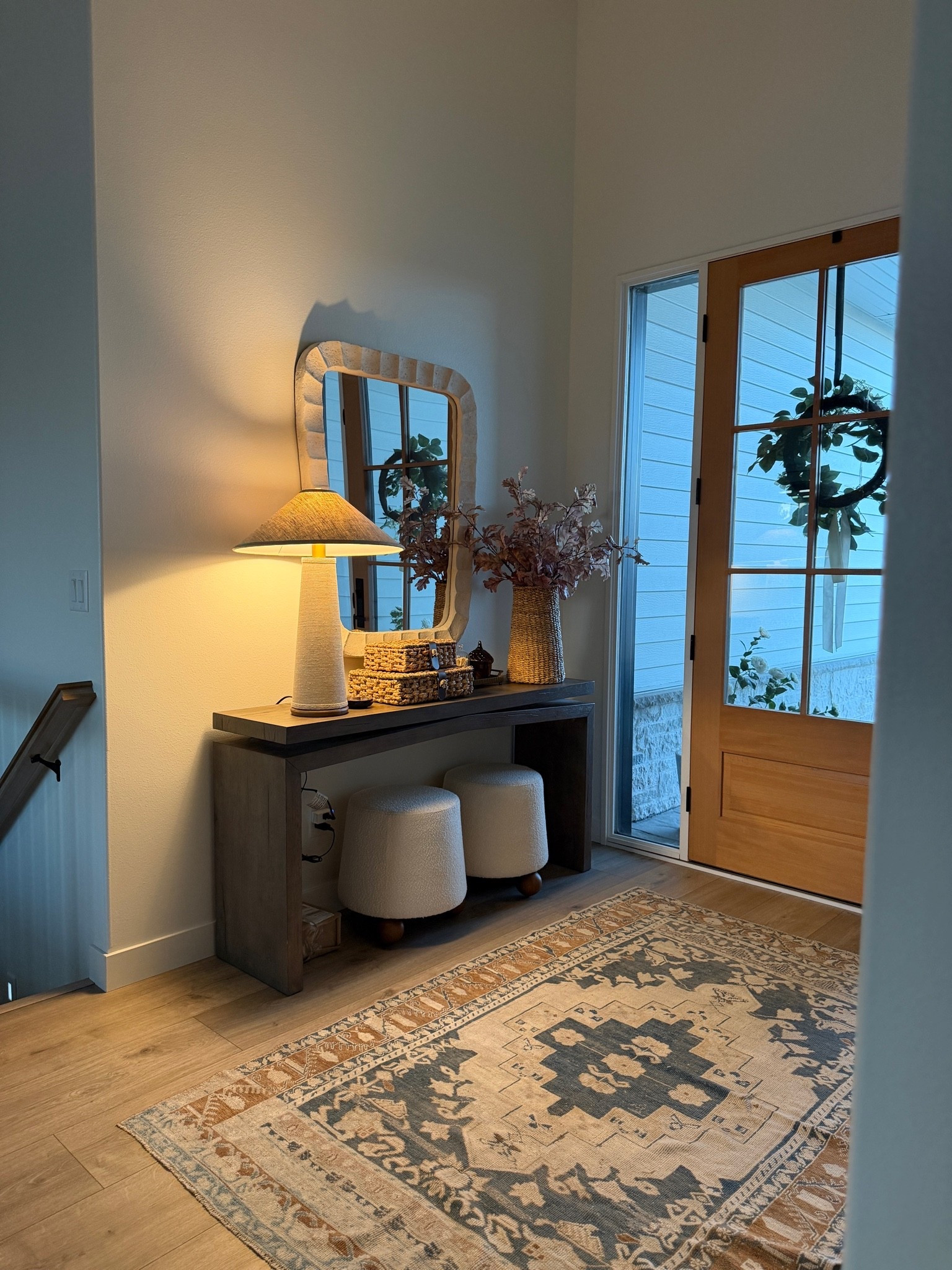 Our entryway! We have the 60” size in Rustic Gray.

#LTKHome