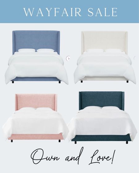 Bedroom beds upholstered bed Wayfair WayDay sale 

#LTKhome #LTKsalealert