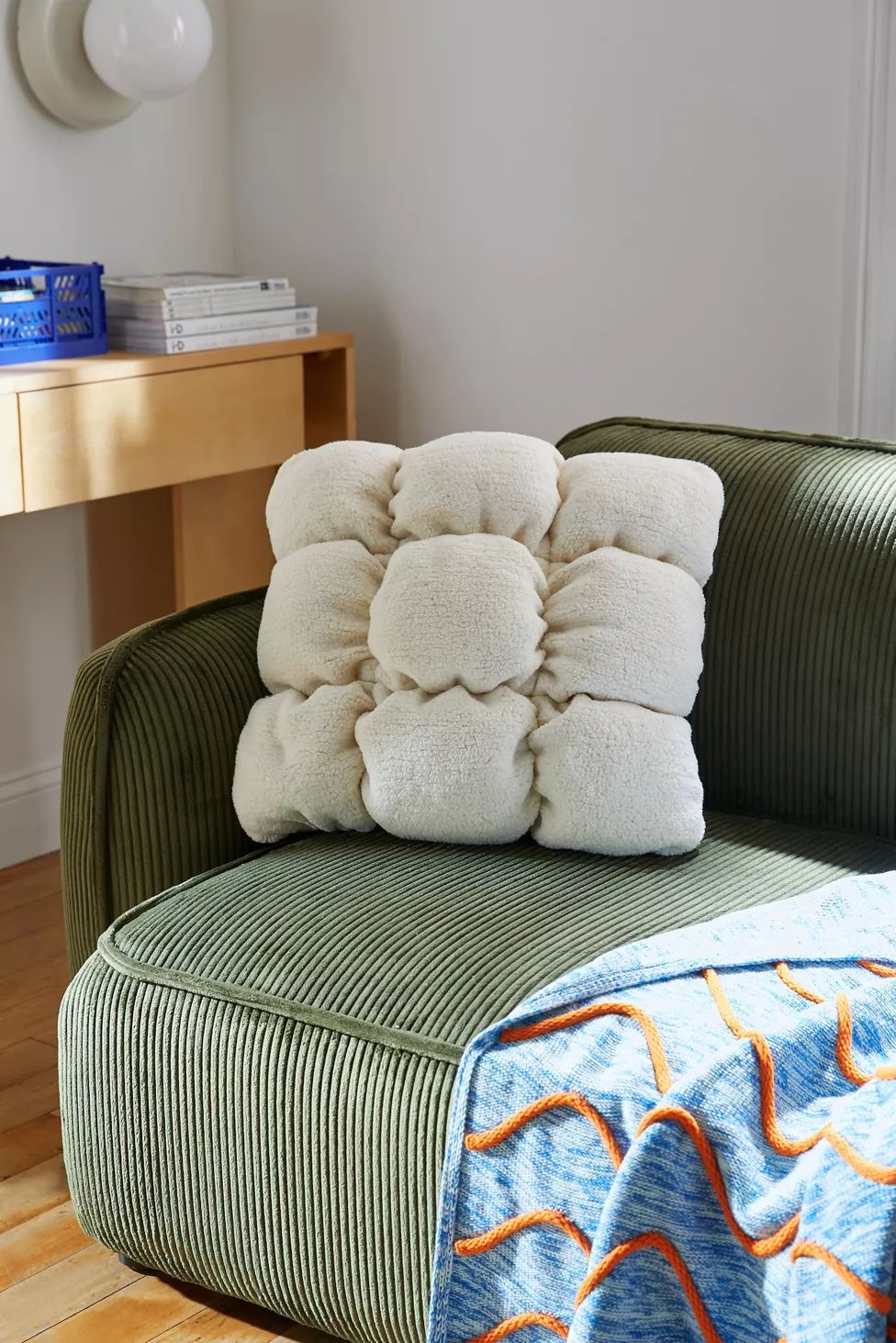 Marshmallow Cloud Fleece Throw Pillow | Urban Outfitters (US and RoW)