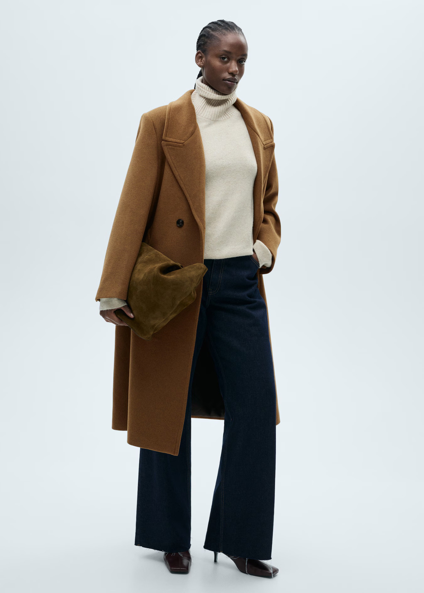 Double-breasted wool coat - Women | MANGO USA | Mango (US/MX/AU)