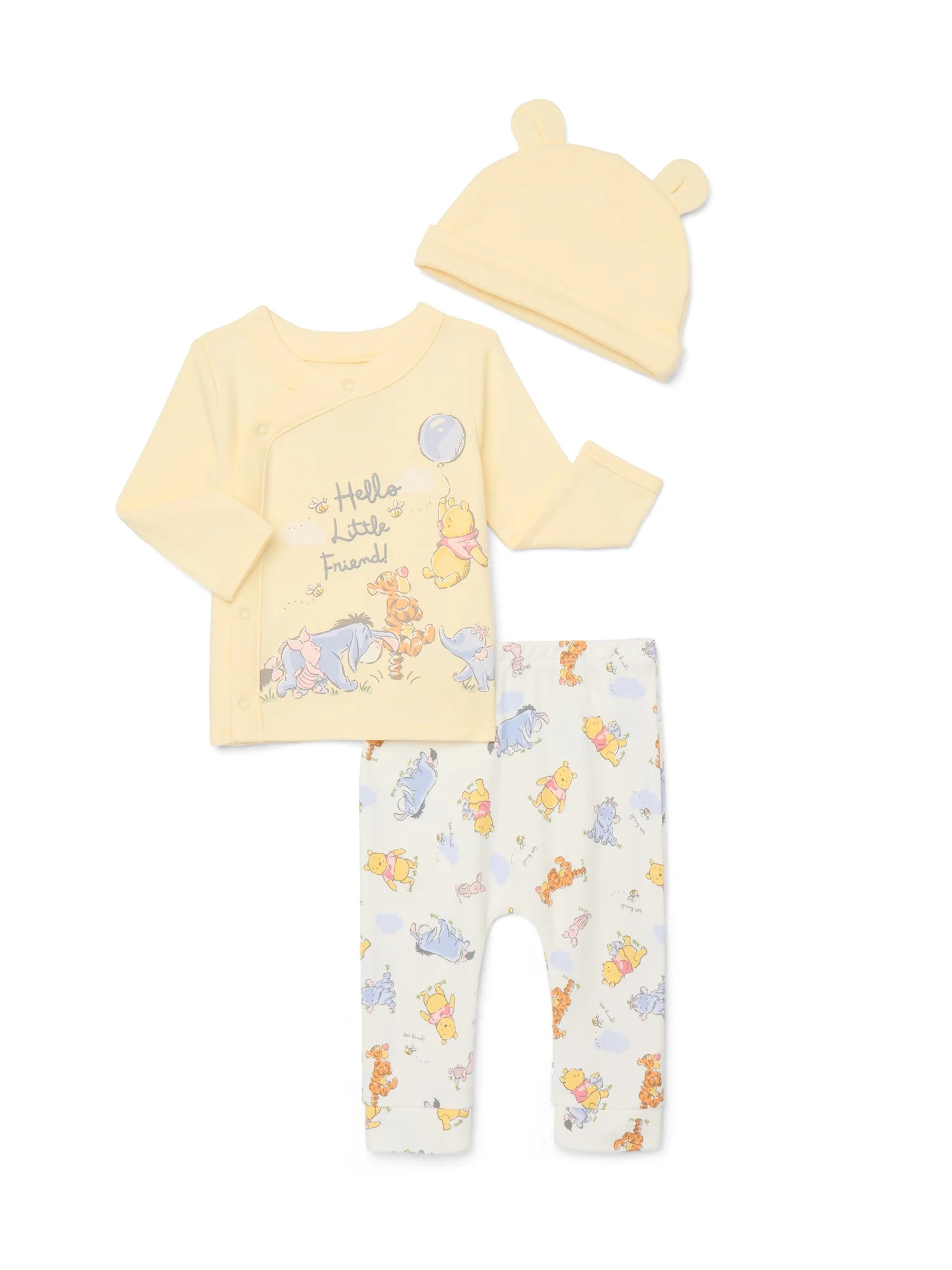 Disney Baby Wishes + Dreams Winnie the Pooh Baby Boys or Girls Take Me Home Set, 3-Piece, Sizes P... | Walmart (US)