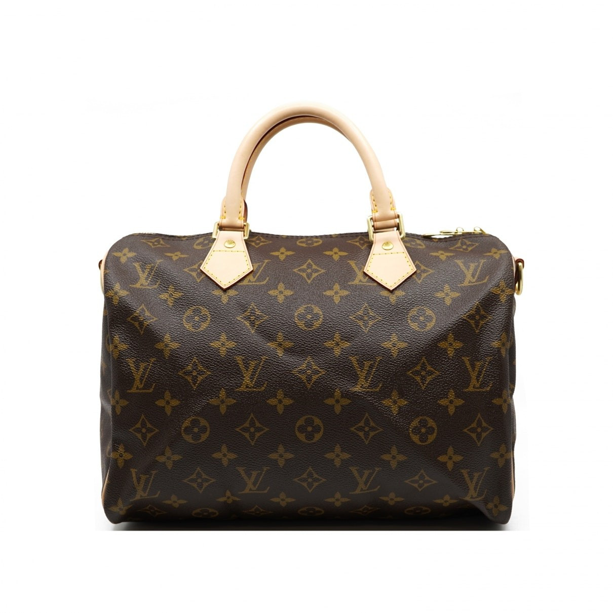Louis Vuitton Speedy Bandoulière Brown Cloth Handbags | Vestiaire Collective (Global)