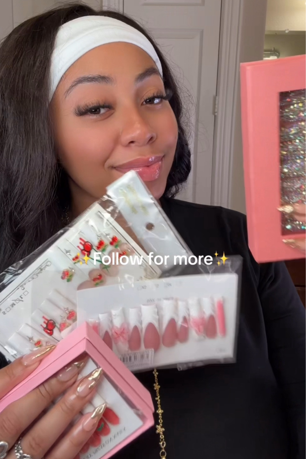 Here is the link to all of my press on nails found in the video besides the diamond one that is from TikTok shop! 💕 All of these are sturdy and hard. They are not flimsy like normal ones. I am wearing a size medium in all of them.

#LTKFindsUnder50 #LTKBeauty