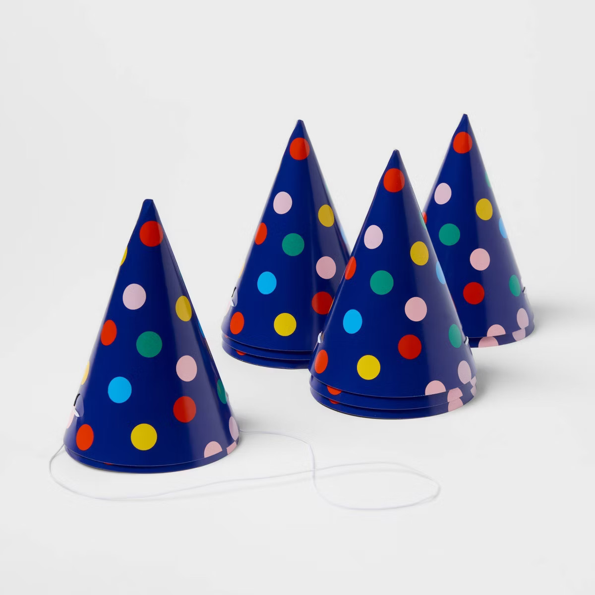 10ct 5" Confetti Dots Party Hats - Spritz™ | Target