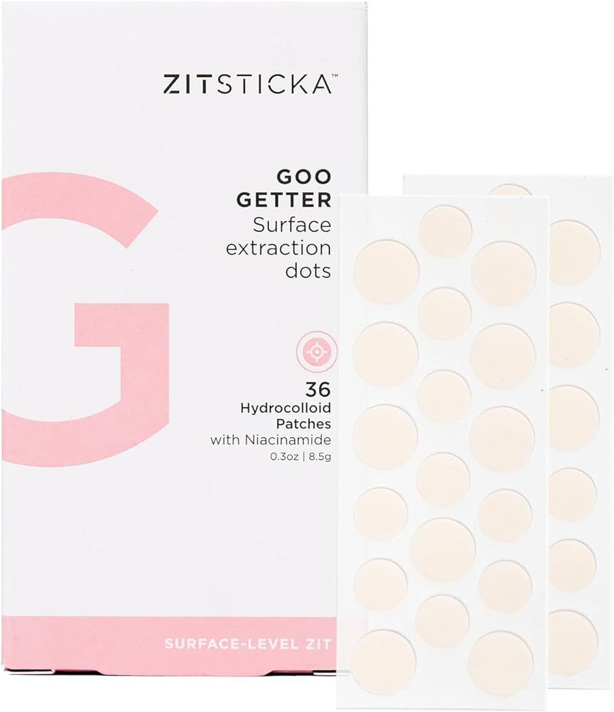 ZitSticka Hydrocolloid Patches | 36 Pack GOO GETTER Pimple Patches to Cover Zits & Blemishes | Ac... | Amazon (US)