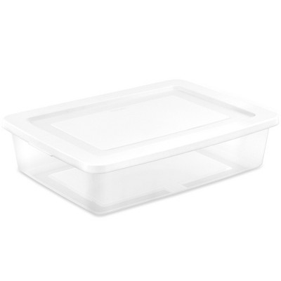 Sterilite Storage Box, Stackable Tote, Clear Plastic Container with Secure Snapping Lids for Home... | Target