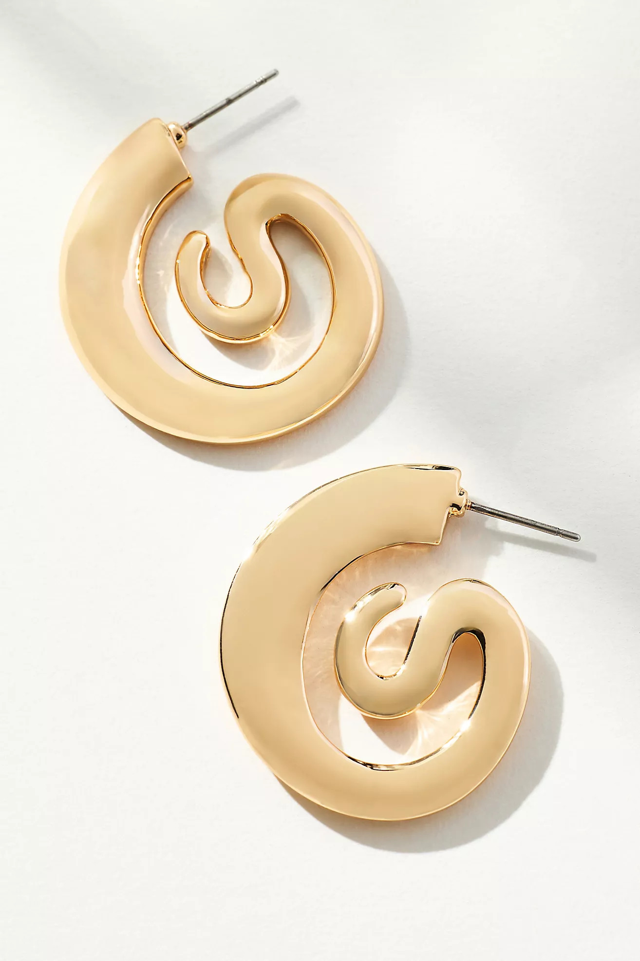 Swirled Hoop Earrings | Anthropologie (US)