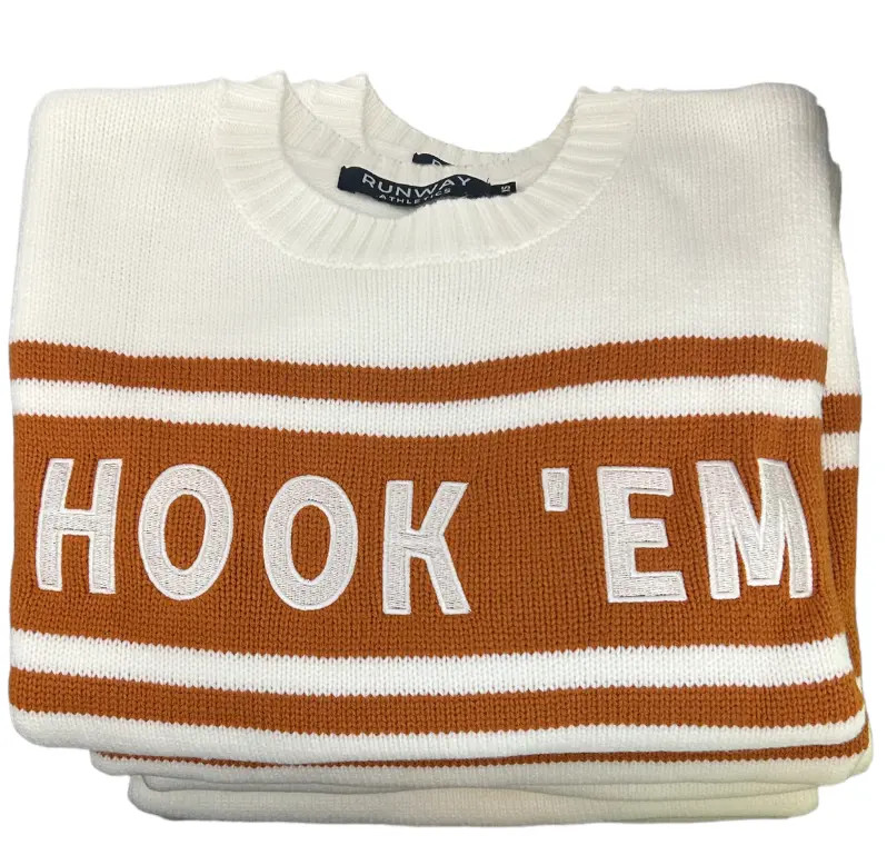 HOOK 'EM Tennis Sweater - Limited Edition | Runway Athletics