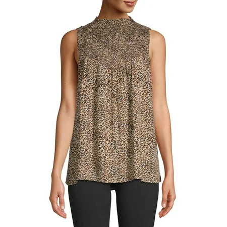 Women's High Neck Sleeveless Blouse | Walmart (US)