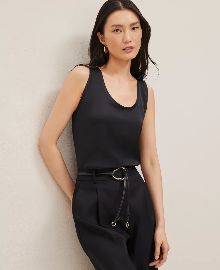 Scoop Neck Tank Top | Ann Taylor