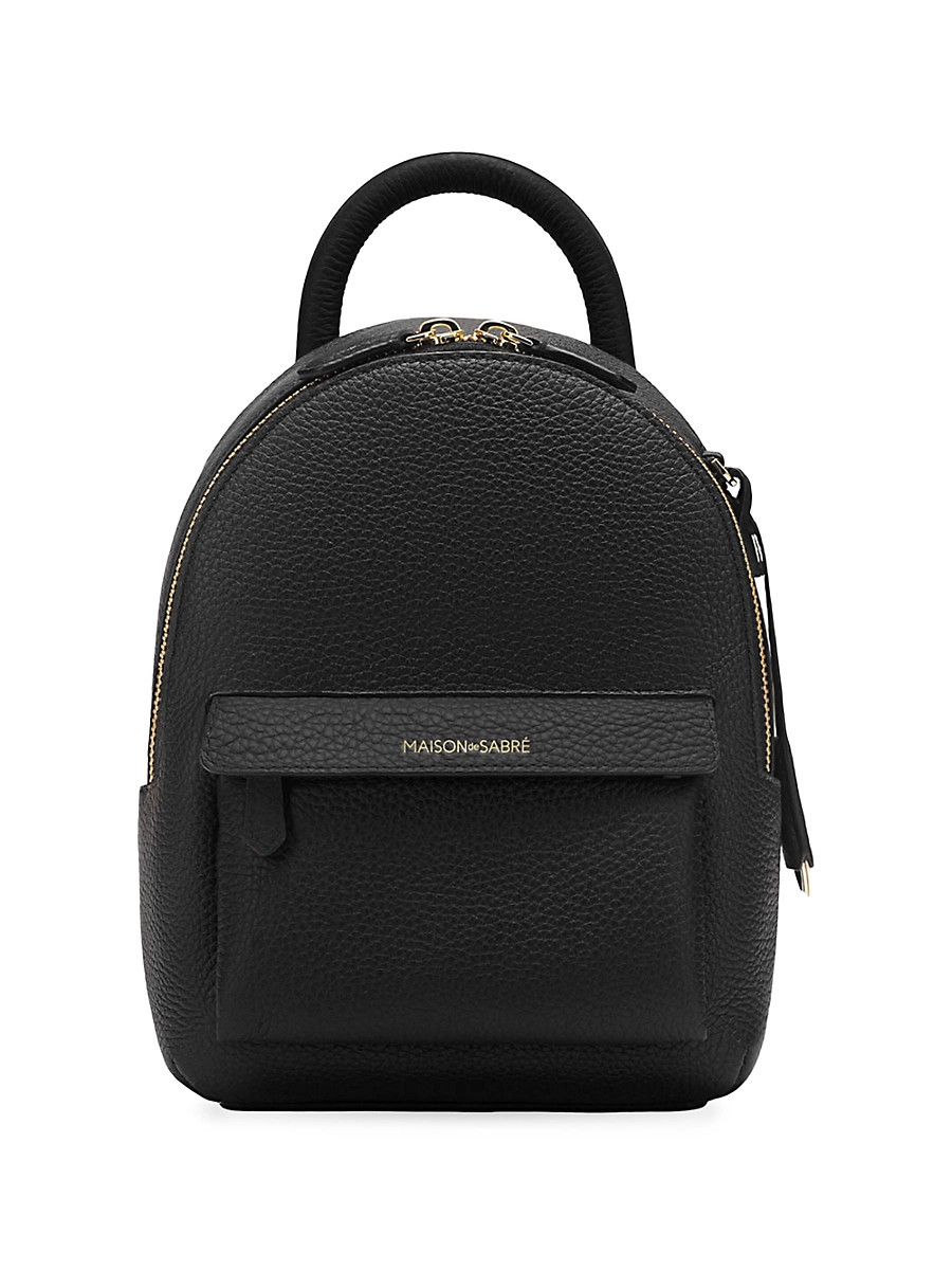 Women's Leather Mini Backpack - Black | Saks Fifth Avenue