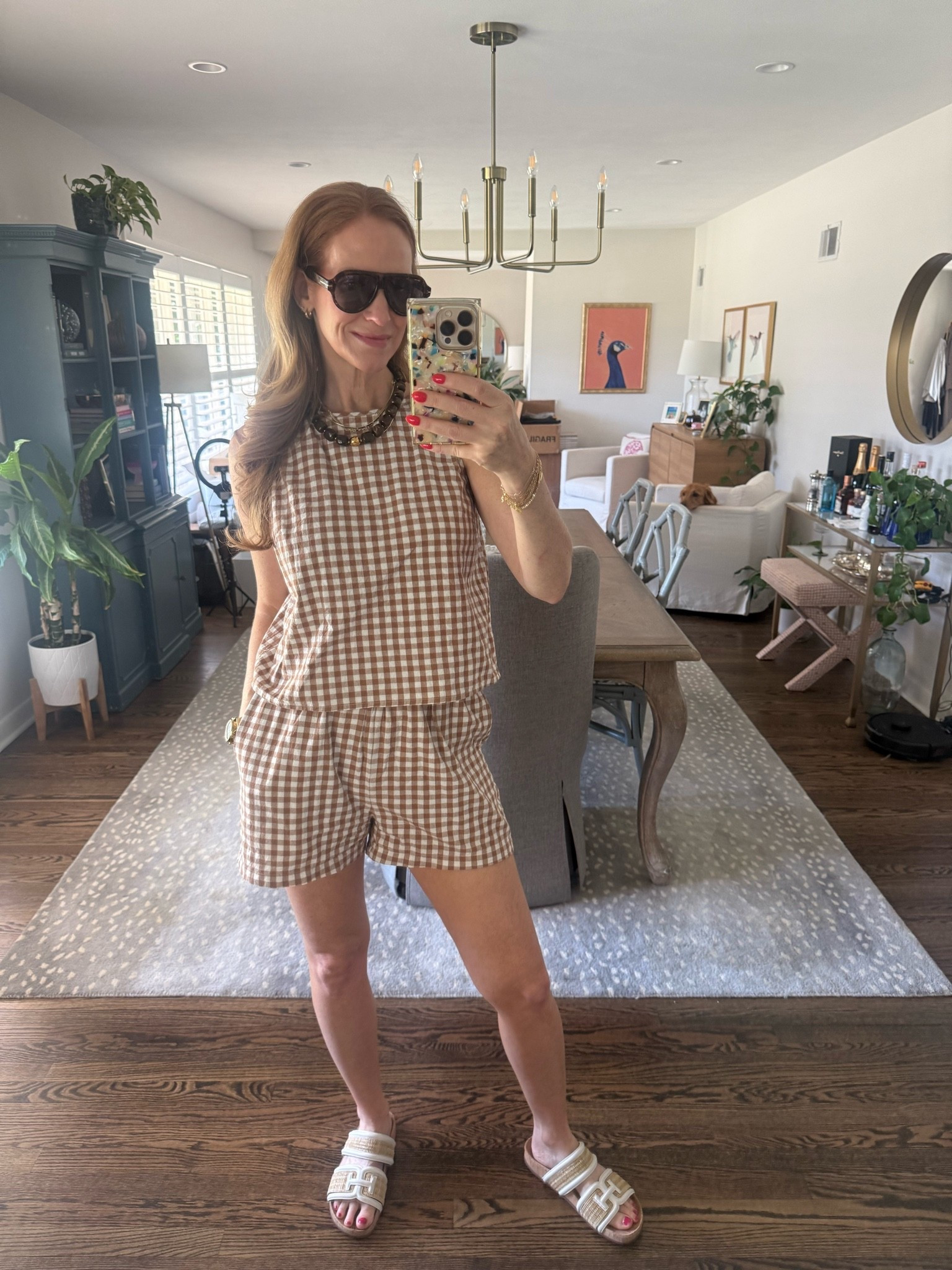 Feels like summer but I want to dress like fall so brown gingham does the trick! Cutest set from Amazon!

#LTKootd #LTKSeasonal #LTKOver40