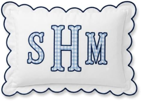 Personalized Monogram Pillow Cover, Custom Embroidered Initials Pillowcase, Custom Text Embroider... | Amazon (US)