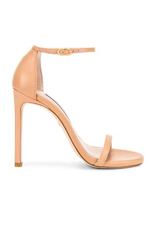 Stuart Weitzman Nudist Heel in Adobe Leather from Revolve.com | Revolve Clothing (Global)