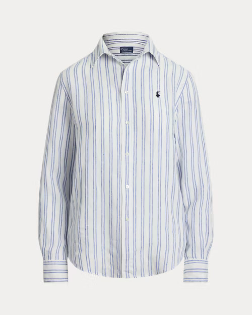 Classic Fit Striped Linen Shirt | Ralph Lauren (UK)