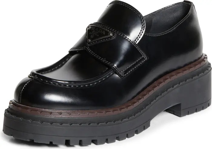 Prada Double Chocolate Platform Loafer (Women) | Nordstrom | Nordstrom