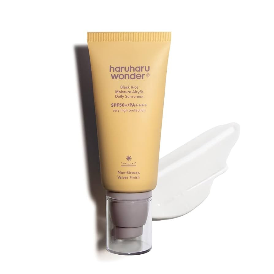 Haruharu Wonder Black Rice Moisture Airyfit Daily Sunscreen, Non-Greasy Velvet Finish, No-white C... | Amazon (UK)
