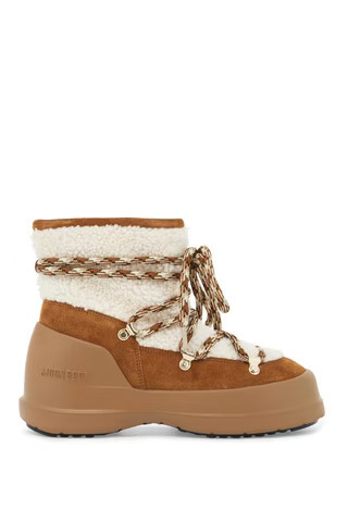 MOON BOOT luna suede and shearling ankle boots. | Residenza725 US