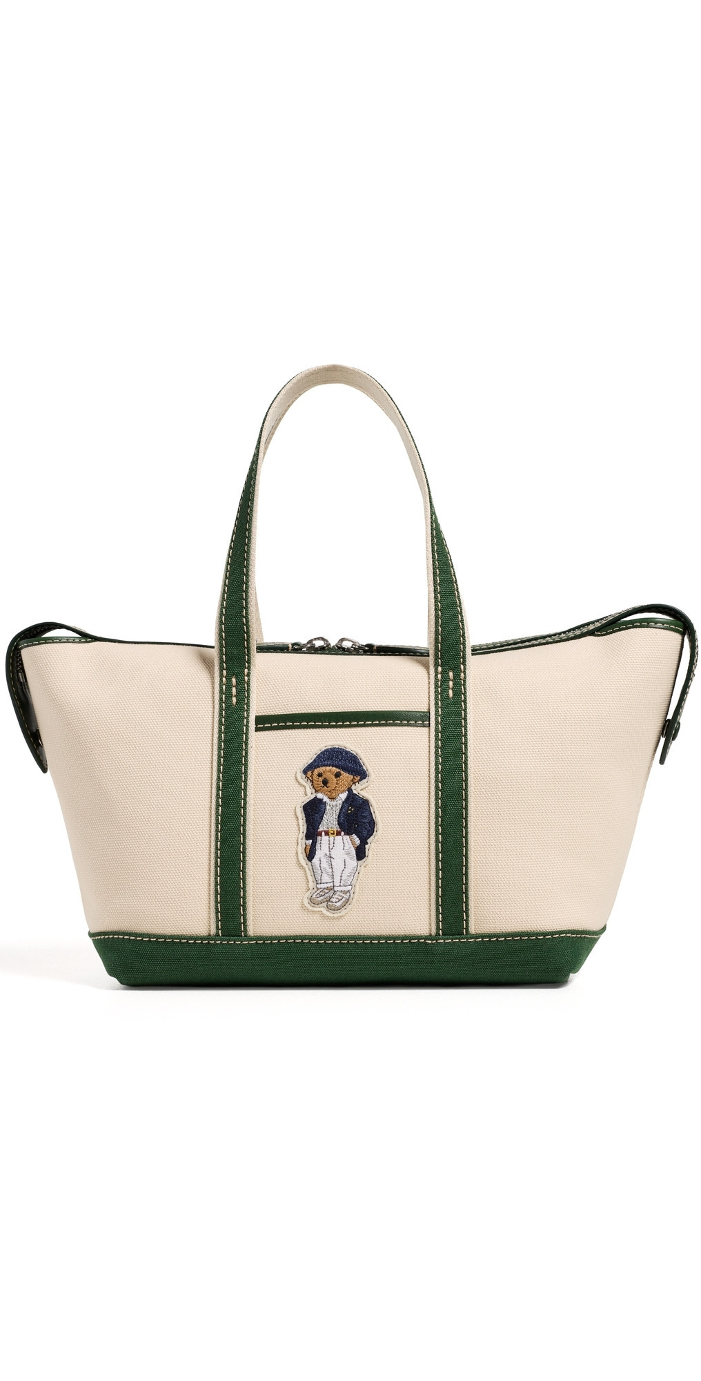 Polo Ralph Lauren Spring Bear Mini Shopper Tote Ecru/Juniper One Size | Shopbop