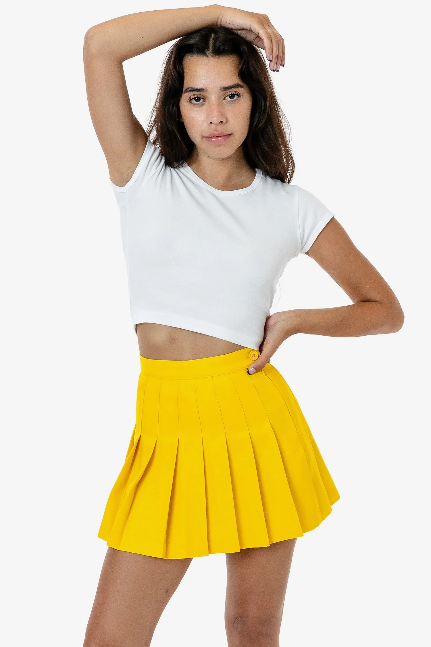 RGB300 - Tennis Skirt - Yellow / M | Los Angeles Apparel