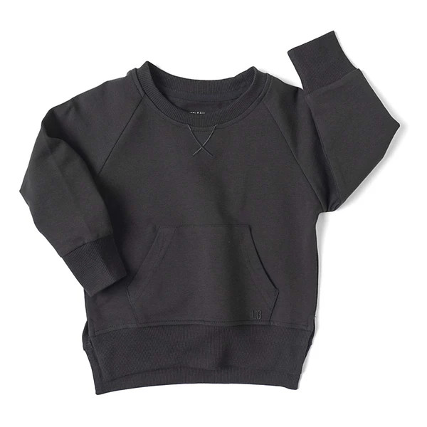 Little Bipsy Classic Pocket Crewneck Sweatshirt Baby 6/12 mo. Charcoal | Scheels