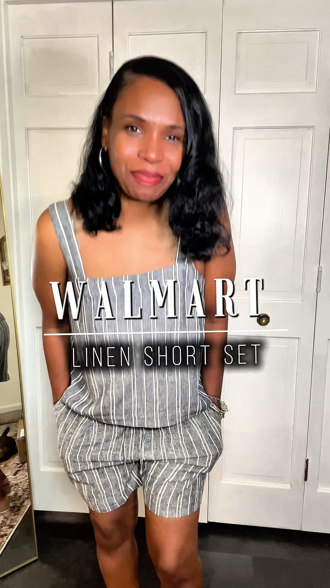 Walmart has some of the best affordable shorts sets like this linen blend set. #walmartpartner #walmartfashion #summerfashion

#LTKootd