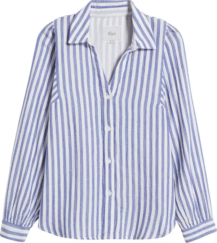Lo Stripe Organic Cotton Button-Up Shirt | Nordstrom