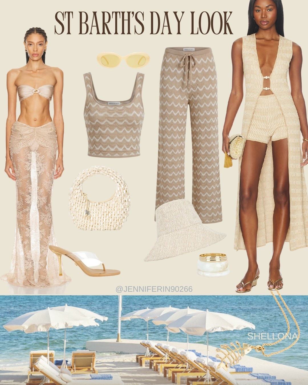 Daytime St. Barths Day Look ☀️🌴  

Devon Windsor, Shani Shemer, Cult Gaia, and chic beach club essentials.




#LTKTravel #LTKootd