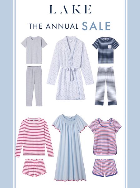 LAKE pajamas annual sale favorites in blues and reds! This sale has been the best the brand has done in a while and I’m hoping you’re able to stock up on the sleepwear styles of your dreams while they’re on sale! 

#LTKsalealert #LTKfindsunder100 #LTKfindsunder50
