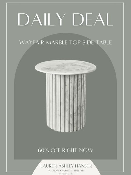 I love a marble accent table! This fluted base one is so pretty and 60% off right now too! A great deal and beautiful styling piece! 

#LTKSaleAlert #LTKHome #LTKStyleTip