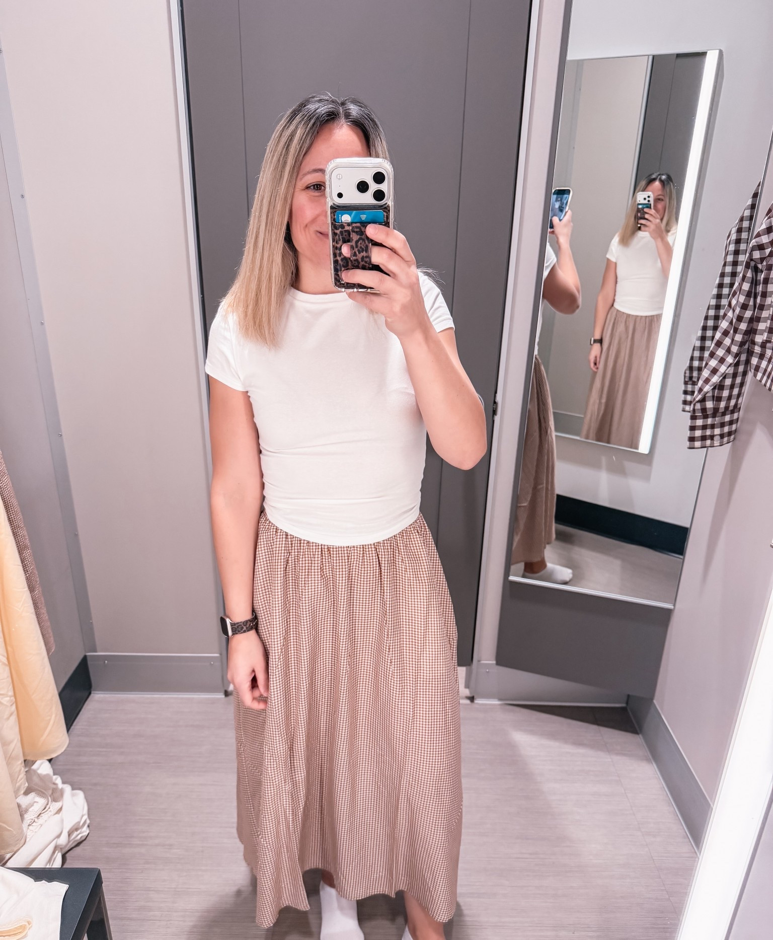 Brown skirt for spring. 

Wearing size small. 

Spring outfit. Spring dresses. Easter dress. Spring outfits. Date night outfit. Easter outfits. Vacation outfits. Work outfits. 

#LTKSaleAlert #LTKootd #LTKSeasonal