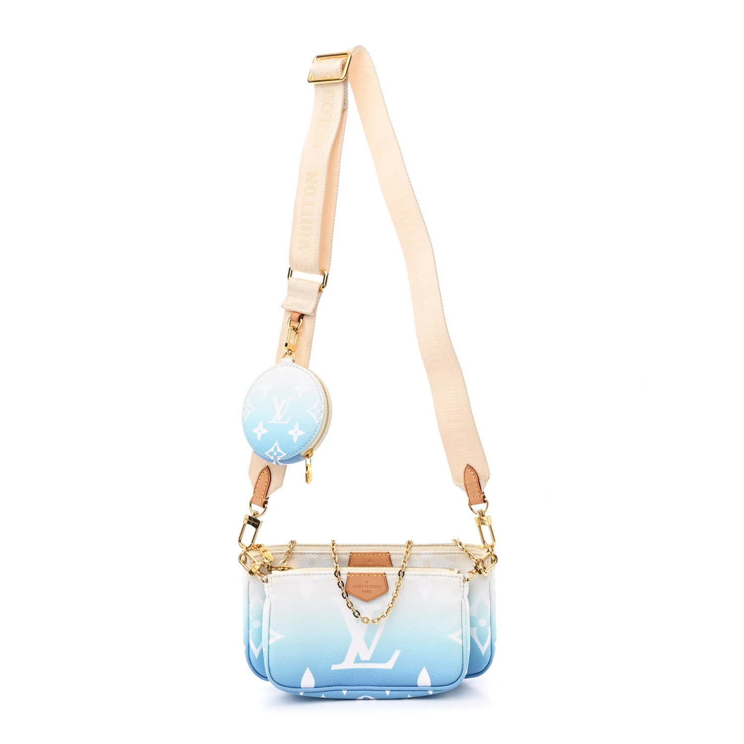 Monogram Giant By The Pool Multi Pochette Accessories Blue | FASHIONPHILE (US)