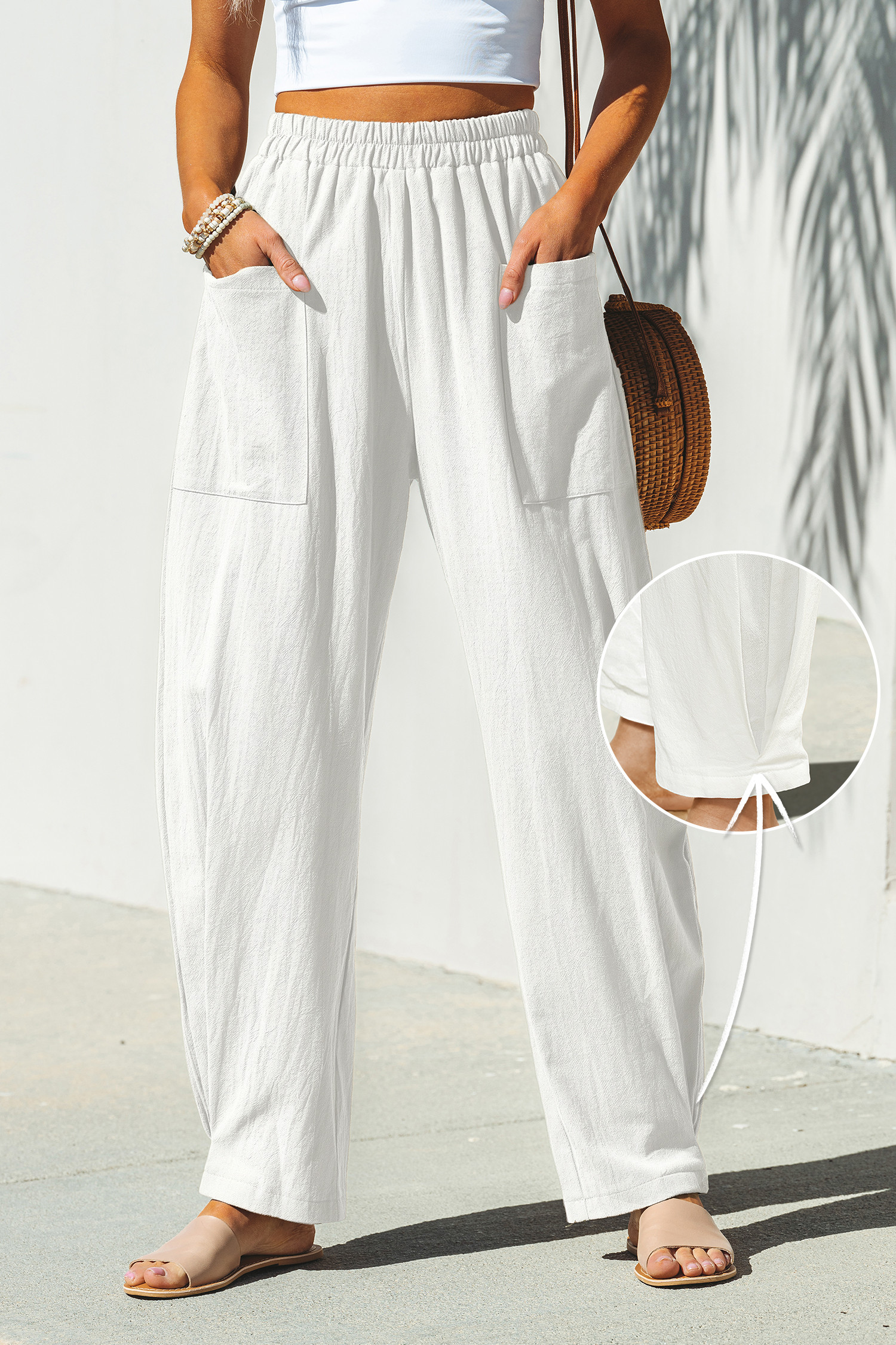 Seaside Escape White Pants | Cupshe US