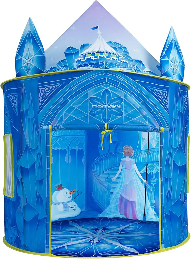 Hamdol Princess Play Tent, Frozen Toy for Girls, Ice Castle Kids Tent Indoor and Outdoor, Large I... | Amazon (US)