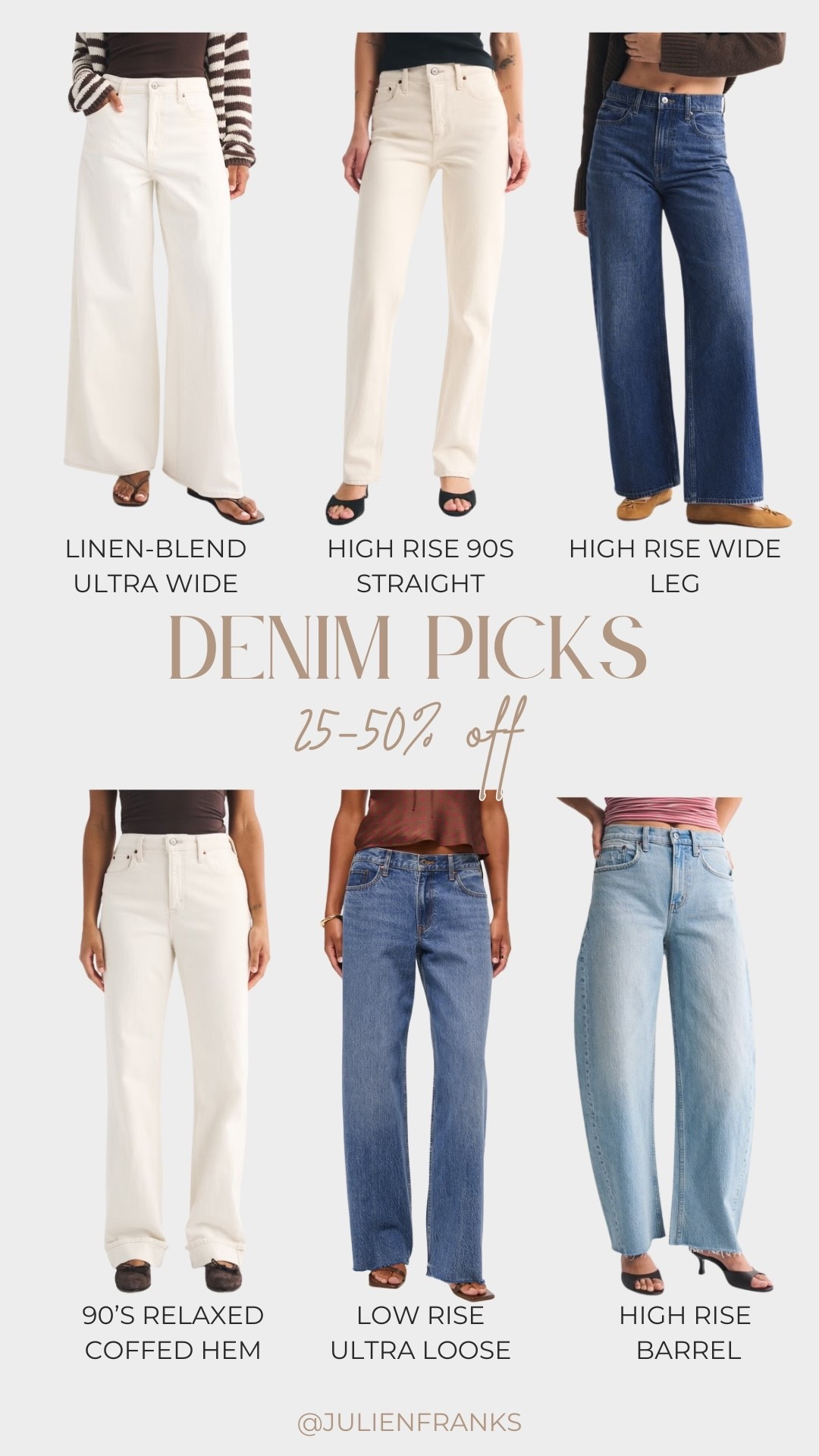 The @abercrombie denim sale I’ve been waiting for is here! 👏 These jeans are 25–50% off & an extra 15% off with my code “DENIMAF”!

#LTKSaleAlert #LTKootd #LTKgrwm
