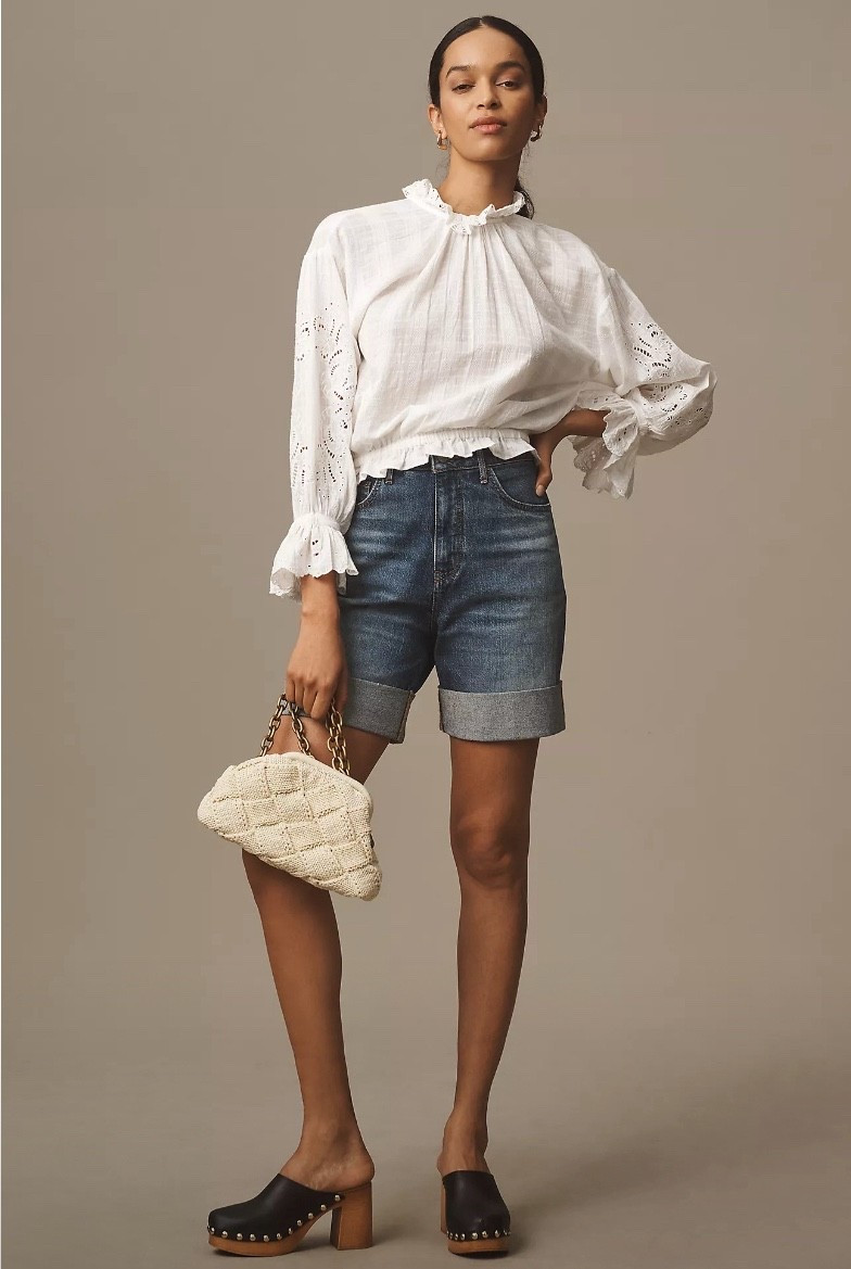 I love these high cuffed jean shortsfrom Anthropologie!! 

#LTKSaleAlert #LTKSeasonal #LTKFindsUnder100