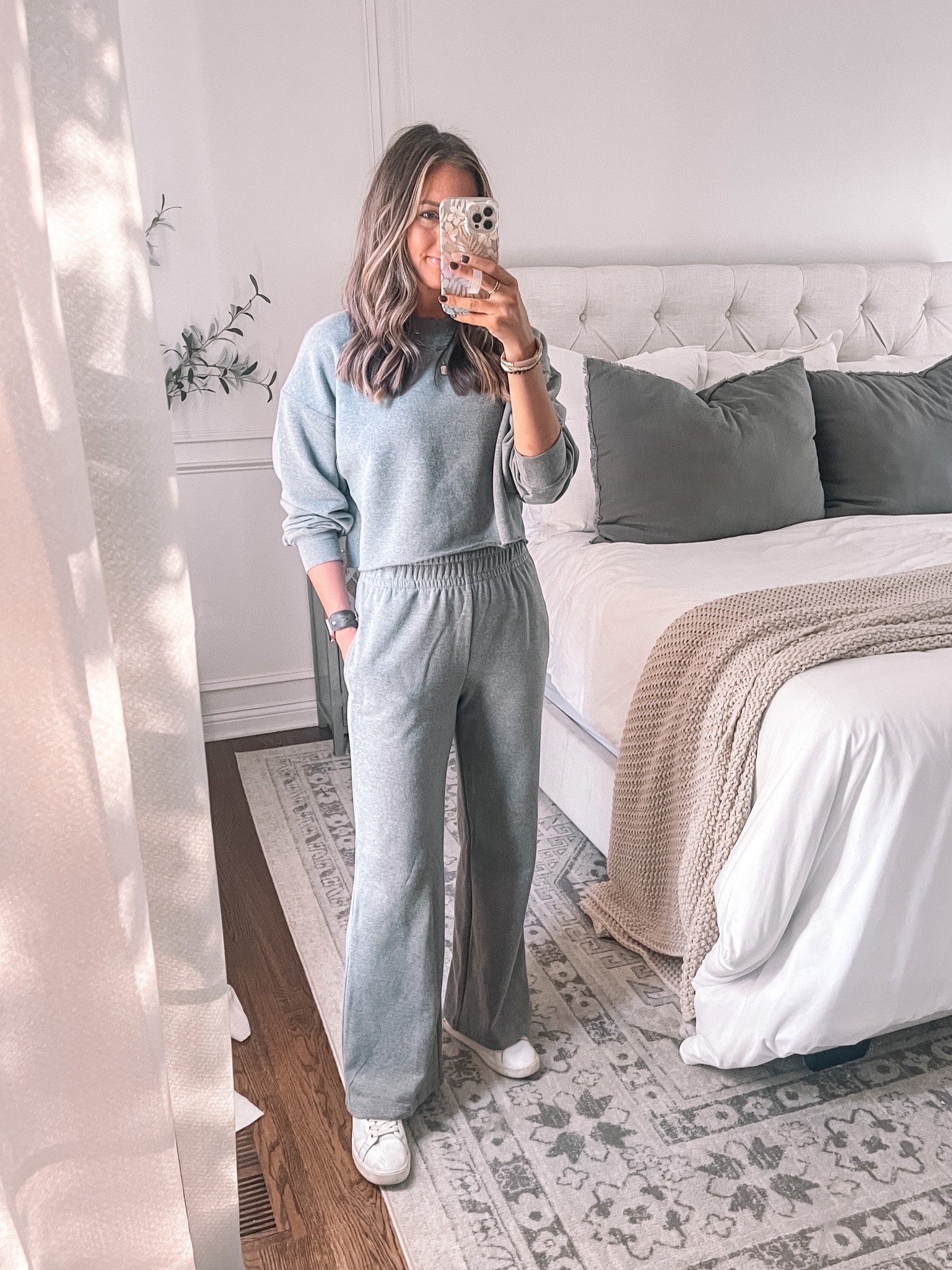 Target two piece sweatshirt set on sale for deals day 

Tops tts small
Pants sized up to a medium
Sneakers tts



#LTKsalealert #LTKSeasonal #LTKunder50