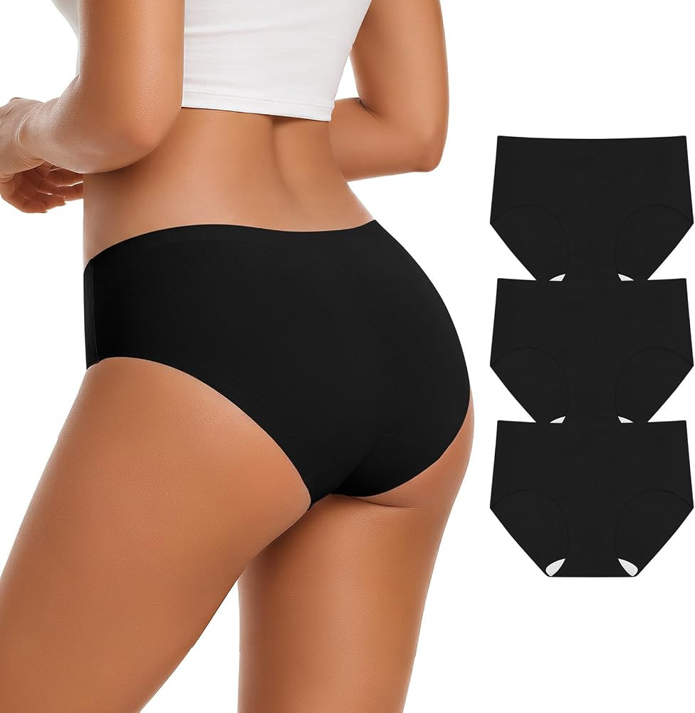 OEAK Womens Seamless Underwear Invisible Hipster Panties | Amazon (US)