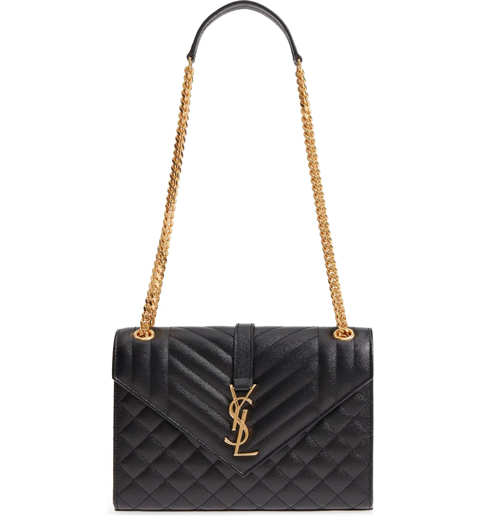 Saint Laurent Medium Cassandra Calfskin Shoulder Bag | Nordstrom | Nordstrom