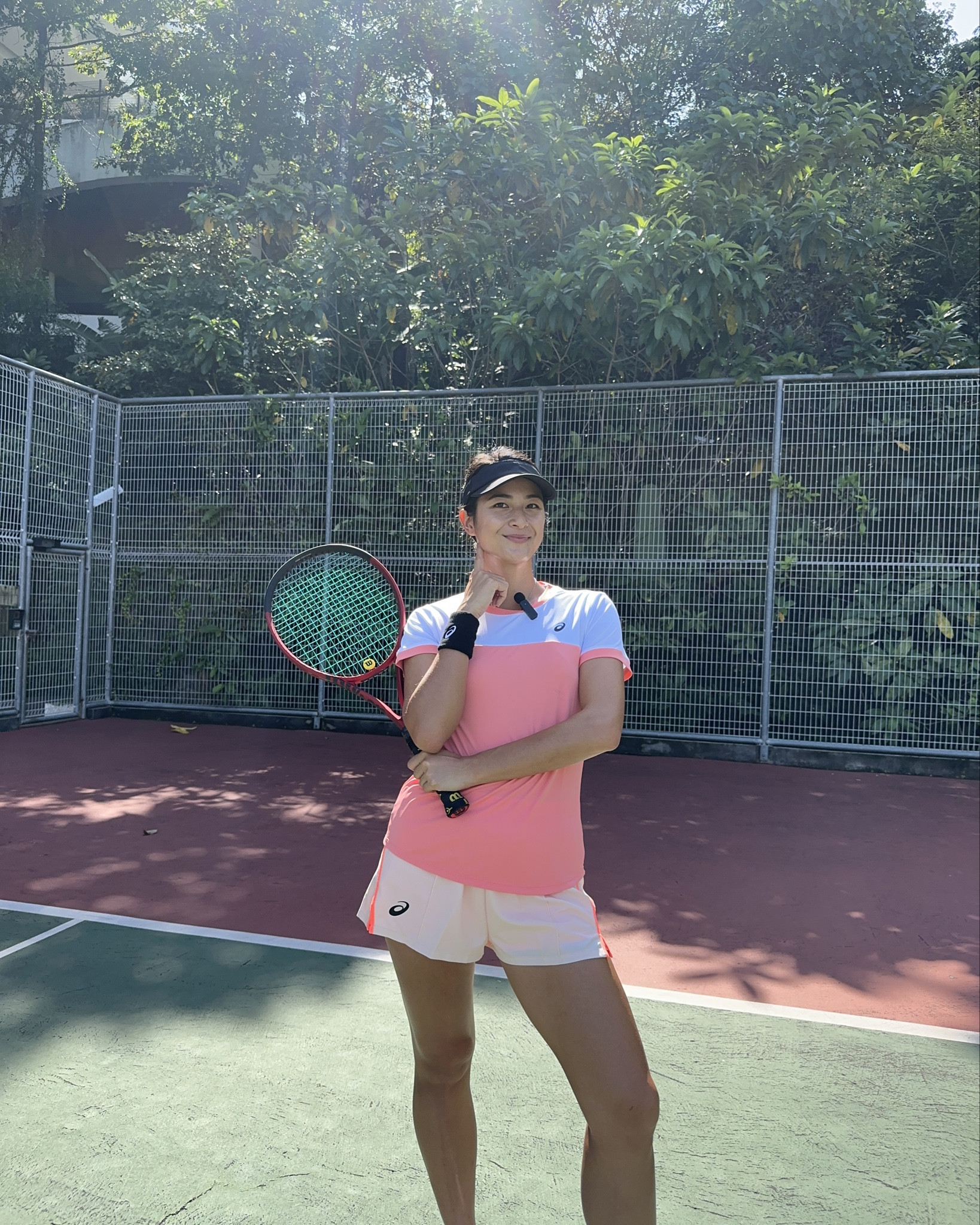 I really loved this outfit and it surprised me. Initially I wasn’t sure about the fit but once I put it on I loved the feel and comfort. Super cooling as I played in the heat. Loved the visor too as it has a great and absorbent sweatband. 

#LTKAsia #LTKfitness #LTKActive