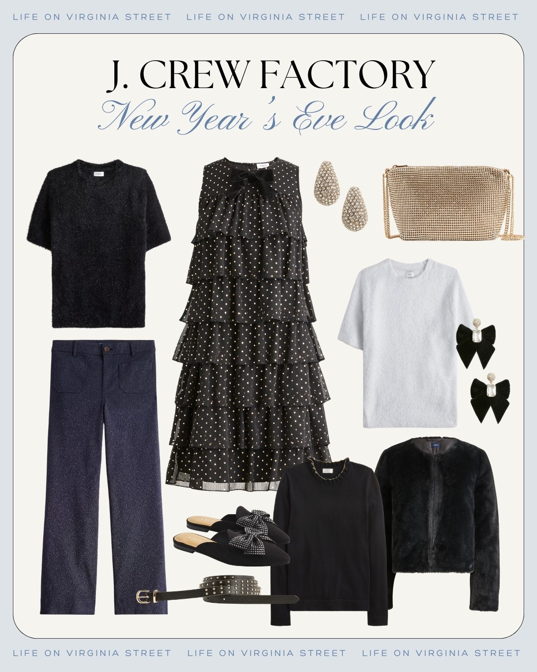 J.Crew factory New Year's Eve look 🙌🏻🙌🏻

New Year's Eve look, sparkly, black, and silver outfit, New Year's Eve, style, New Year's Eve fashion New Year's Eve party



#LTKdayinmylife #LTKHoliday #LTKSeasonal
