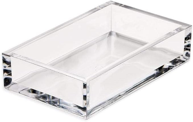 Caspari Napkin Holder, Guest Towel, Clear | Amazon (US)
