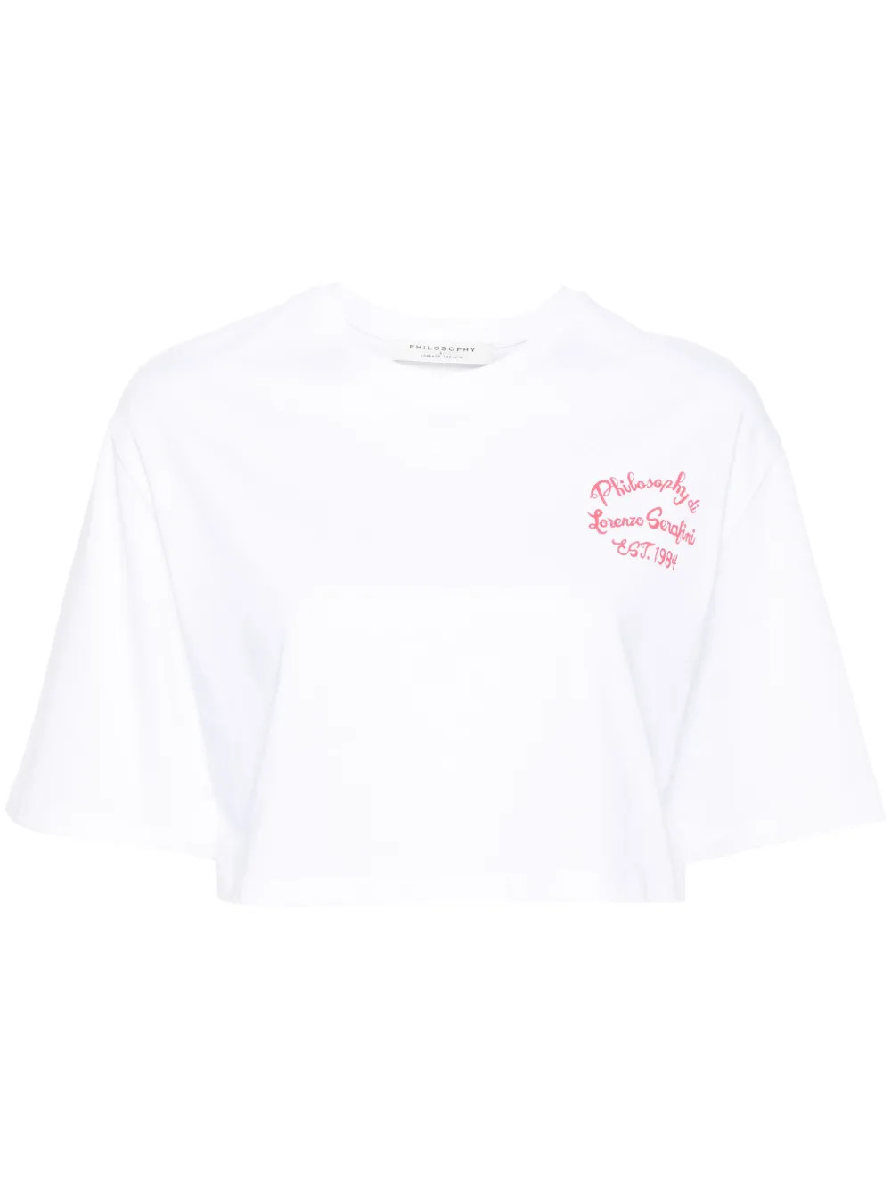 logo-print cropped T-shirt | Farfetch Global