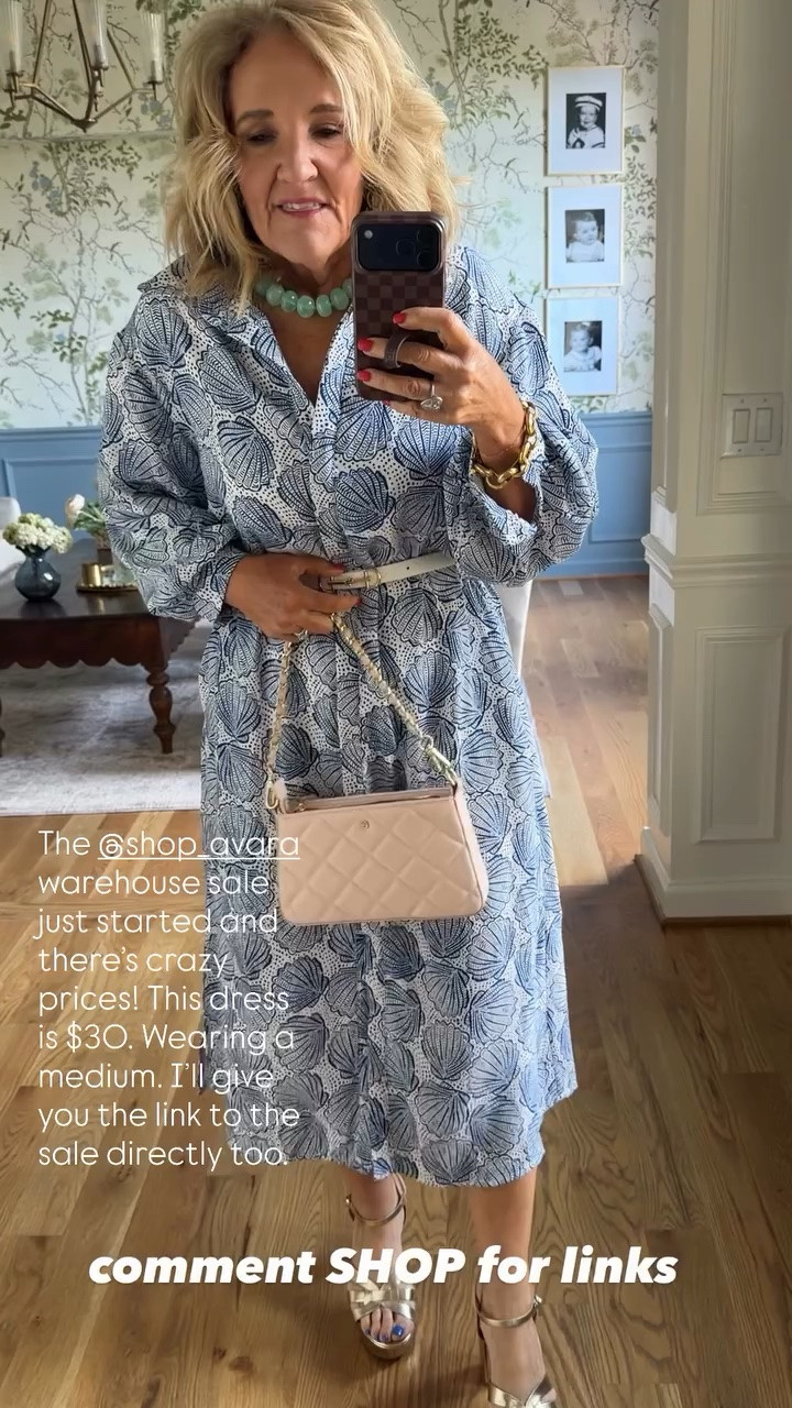 Don’t comment shop! Links are links. The @shop_avara warehouse sale just started and there’s crazy prices! This dress is $30. Wearing a medium. I’ll give you the link to the sale directly too.

#LTKSaleAlert #LTKOver40 #LTKSeasonal